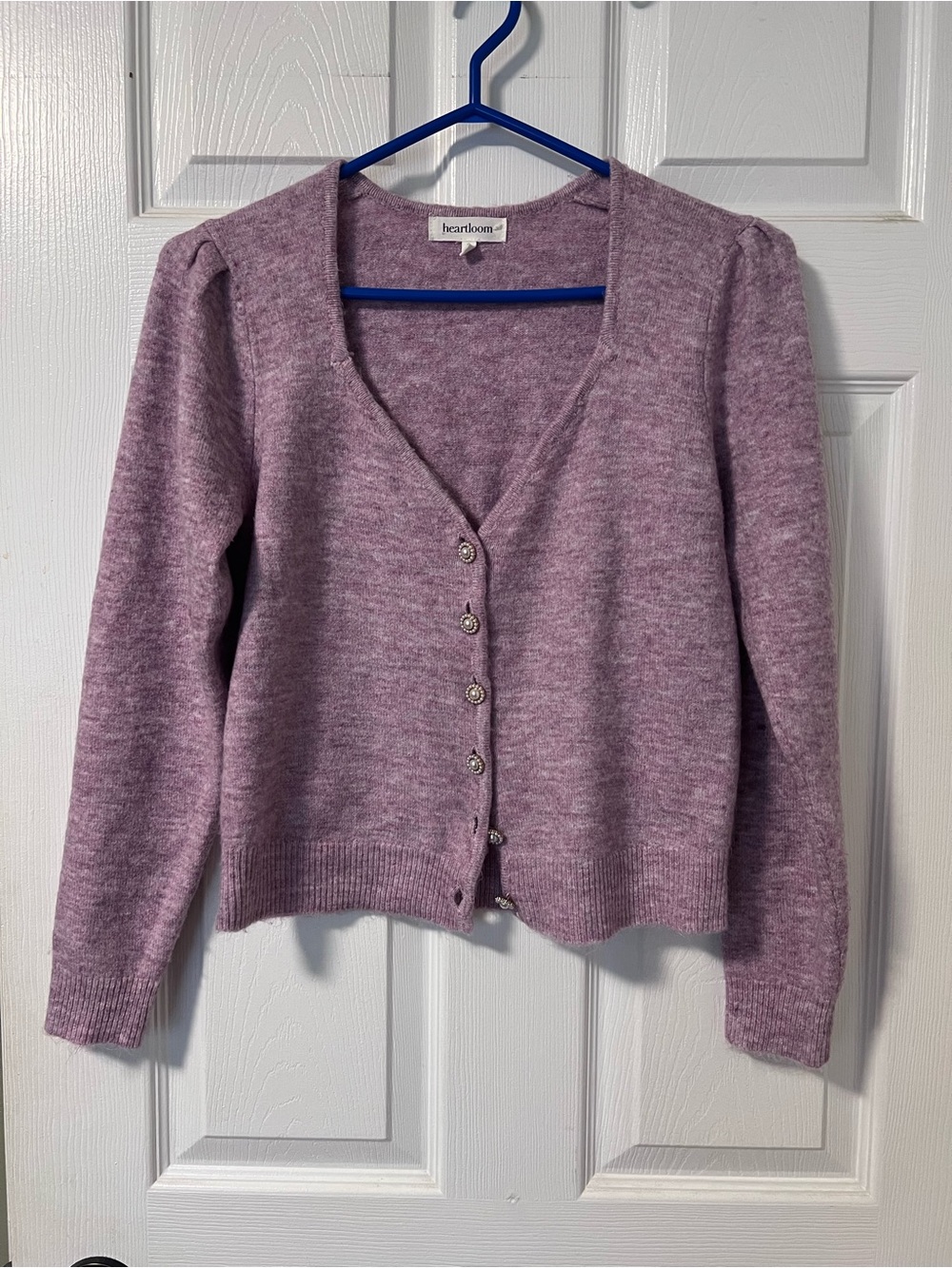 Heartloom Lilac Button-Front V-Neck Cardigan